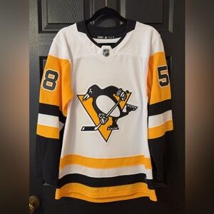 #58 Kris Letang Pittsburgh Penguins Adidas Men’s Jersey Sz 42